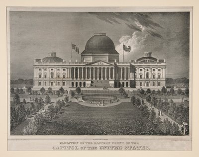 Erhebung des östlichen Punktes des Kapitols der Vereinigten Staaten (Washington, D.C.) von Charles Fenderich