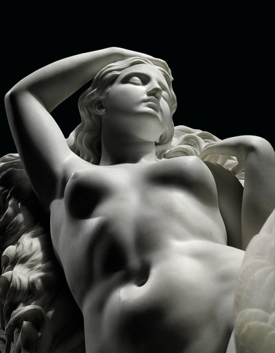 Lebensgroße Figur von Rhodopis auf Sockel, 1862 von Charles Francis Fuller