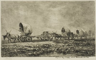 Planwagen (Souvenir des Morvan) von Charles Francois Daubigny