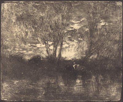Kühe an einer Tränke (Vaches à l