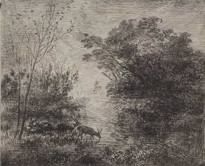 Hirsche von Charles Francois Daubigny