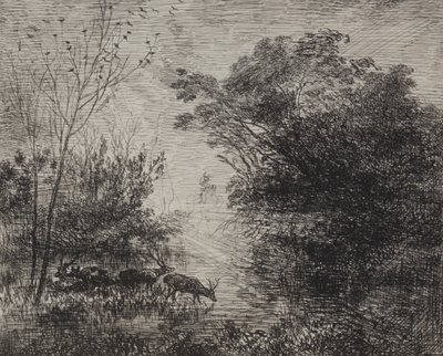 Hirsche von Charles Francois Daubigny