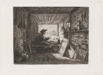 Studio auf dem Boot von Charles Francois Daubigny