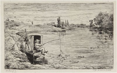 Der fischende Schiffsjunge von Charles Francois Daubigny