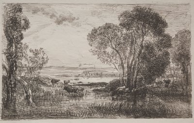 Die hydraulische Maschine, Originaldruck 1862, gedruckt 1921 von Charles Francois Daubigny