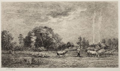 Der aufgehende Mond von Charles Francois Daubigny