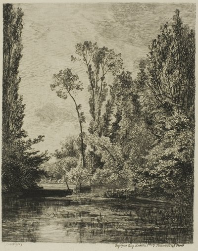 Die Jungferninseln bei Bezons (Das Angelloch) von Charles Francois Daubigny