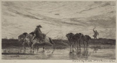 Die Arbeitspferde von Charles Francois Daubigny