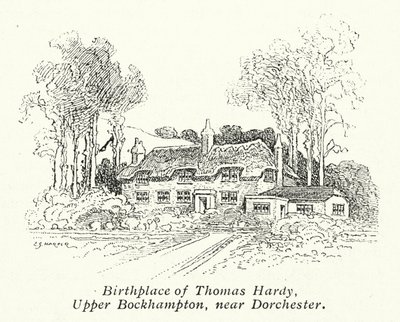Geburtsort von Thomas Hardy, Upper Bockhampton, in der Nähe von Dorchester von Charles George Harper