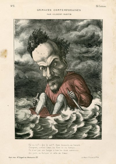 Zeitgenössische Grimassen - Illustration von Charles Gilbert-Martin (1839-1905): Rochefort Henri (1831-1913) - Meer von Charles Gilbert Martin