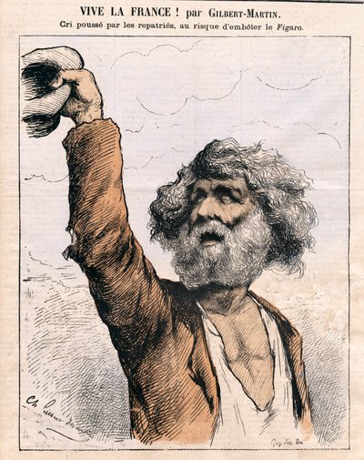Cover von „Le Don Quixote“, Satirique en Couleurs: Vive la France - Amnestie, Rückführung - Illustration von Charles Gilbert-Martin (1839-1905) von Charles Gilbert Martin