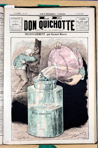 Cover von „The Don Quixote“, Nummer 113, Satirisch in Farben von Charles Gilbert Martin