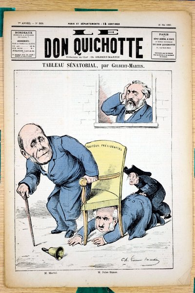 Cover von „The Don Quixote“, Nummer 309, Satirisch in Farben von Charles Gilbert Martin