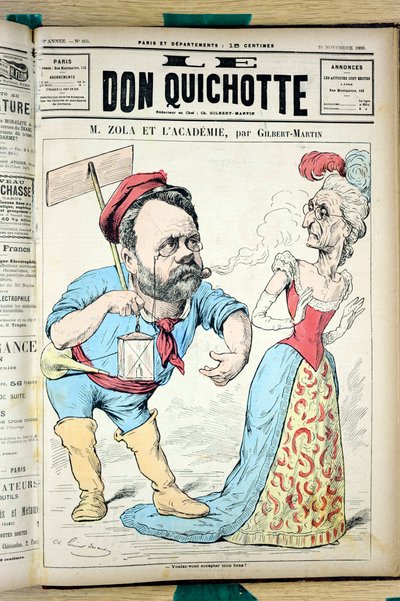 Titelblatt von Le Don Quixote, Nummer 804, Satirique en Couleurs von Charles Gilbert Martin