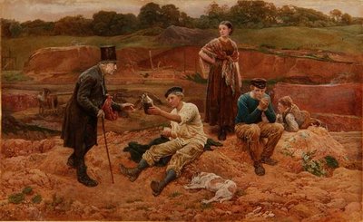 Auf dem Ziegelplatz von Charles Green