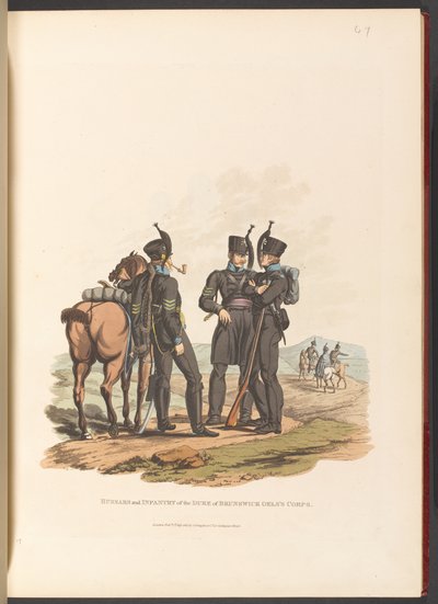 Husaren und Infanterie des Herzog von Braunschweig Oels Korps von Charles Hamilton (after) Smith