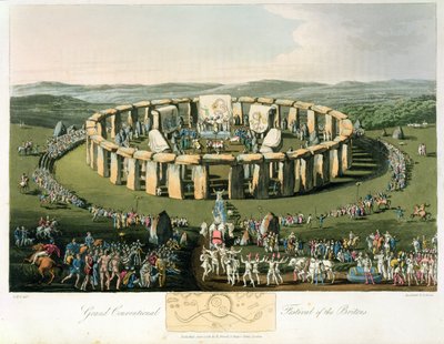 Großes konventionelles Fest der Briten, aquatintiert und veröffentlicht von Robert Havell (1769-1832) 1815 von Charles Hamilton Smith