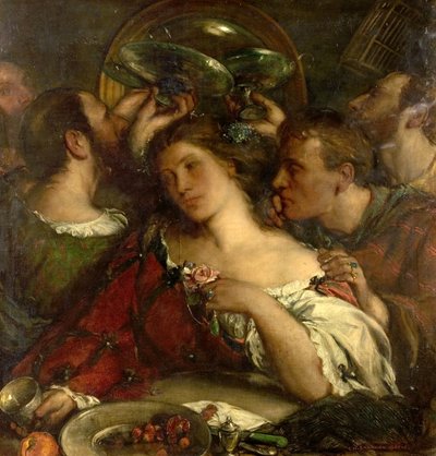 Tibullus im Haus von Delia, 1900-05 von Charles Haslewood Shannon