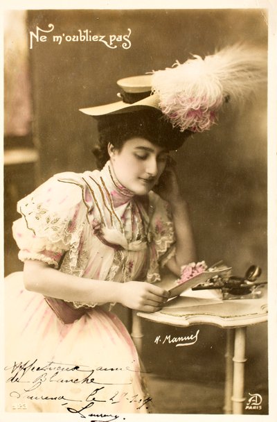 Vergiss mich nicht/Frau der Belle Epoque von Augustus Kollner