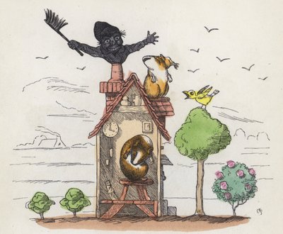 Das dumme Meerschweinchen (farbige Gravur) von Charles Henry (after) Bennett