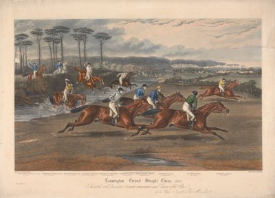 Eines von vier: Leamington Grand Steeple Chase ... 1837. Platte 3. Mr. Clifford auf Gräfin ... von Charles Hunt