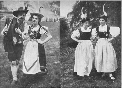 Typen der Tiroler Tracht, ca. 1913 von Charles J. S. Makin
