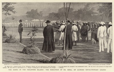 Der Aufstand auf den Philippinen, die Hinrichtung von Dr. Rizal, einem angeblichen Revolutionsführer von Charles J. Staniland