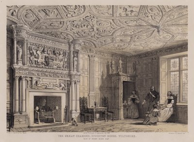Das große Zimmer, Stockton House, Wiltshire, Sitz von Henry Biggs von Charles James Richardson