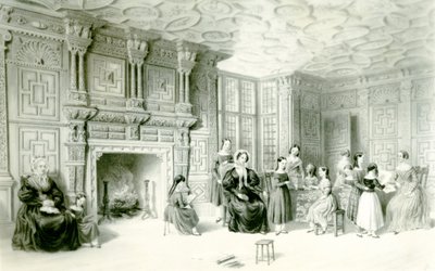 Das Schulzimmer im Campden House, ca. 1840 von Charles James Richardson