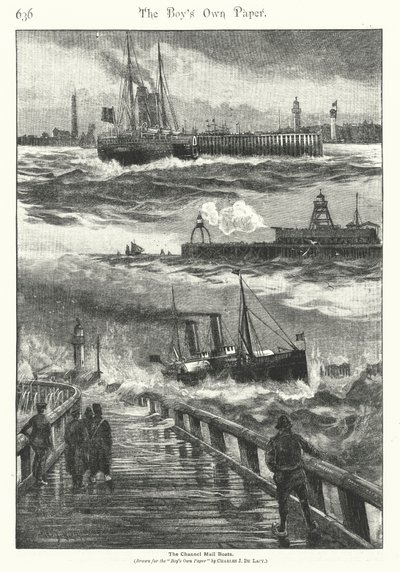 Die Kanal-Postboote von Charles John de (after) Lacy