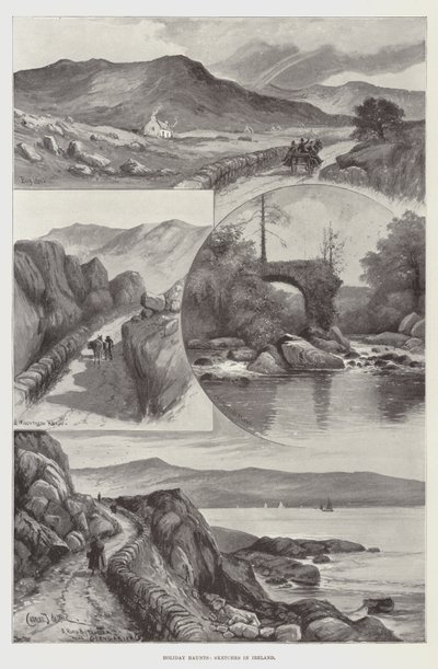Ferienorte, Skizzen in Irland von Charles John de Lacy