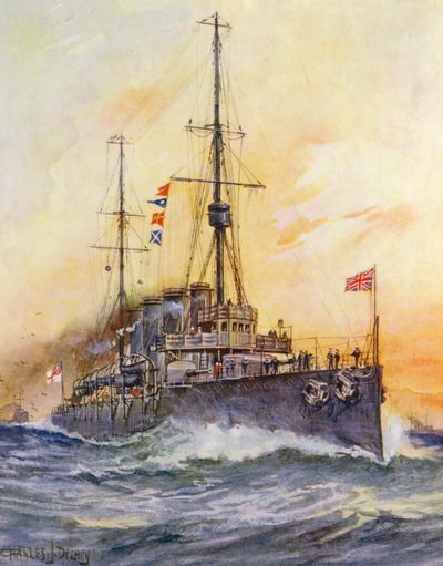 Modernes Stahlkriegsschiff von Charles John de Lacy