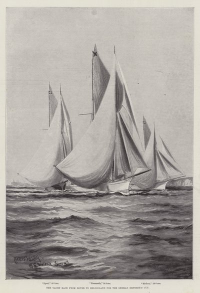 Das Yacht-Rennen von Dover nach Helgoland um den Pokal des deutschen Kaisers von Charles John de Lacy