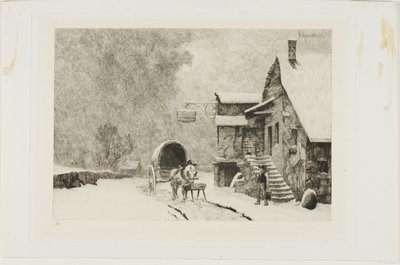 Das Gasthaus zur aufgehenden Sonne von Charles Joseph Beauverie