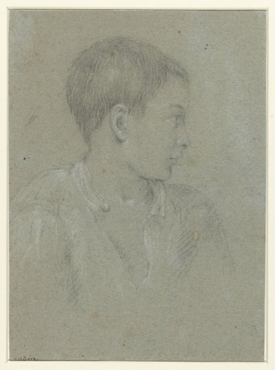 Italienischer Junge, Kopf nach rechts von Charles Joseph Natoire (possibly)