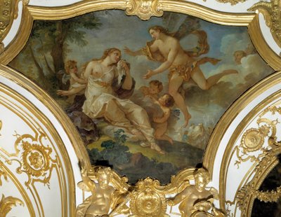Psyche wird von Zephir aufgenommen von Charles Joseph Natoire