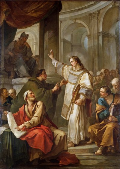 Der heilige Stephan vor dem Hohepriester und den Ältesten des Sanhedrins, 1745 von Charles Joseph Natoire