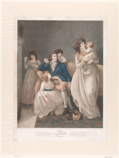 Britische Familie mit vier Kindern von Charles Knight