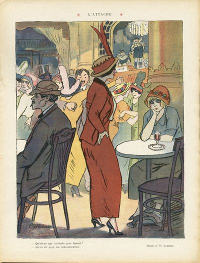 Illustration von Chas-Laborde in Le Rire von Charles Laborde