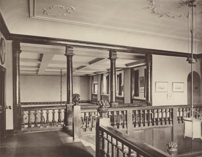 Farnham Castle, Kent, das Treppenabsatz von Charles Latham