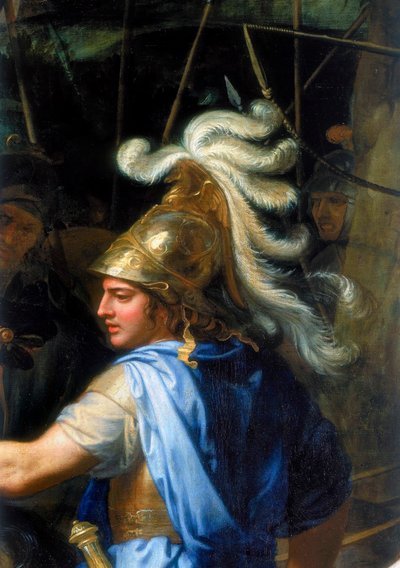 Alexander der Große und Porus, Detail, 1673 von Charles Le Brun