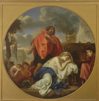 Jephta kurz vor der Opferung seiner Tochter von Charles Le Brun