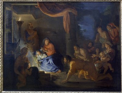 Die Anbetung der Hirten von Charles Le Brun