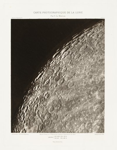 Fotografische Karte des Mondes, Tafel VI.A von Charles le Morvan