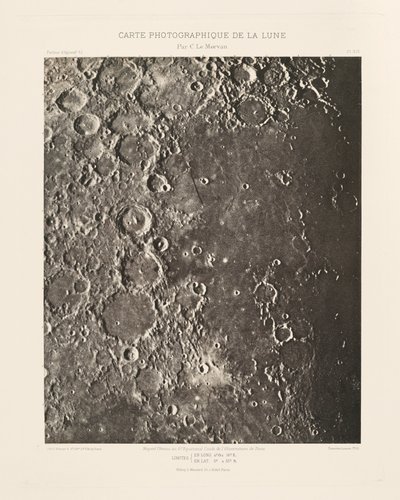 Fotografische Karte des Mondes, Tafel XIX, 6. Februar von Charles le Morvan