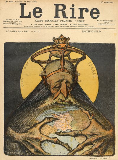 Karikatur der Familie Rothschild, von der Titelseite von 