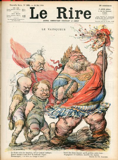 Cover von „Le Rire“, Satirisch in Farben von Charles Leandre