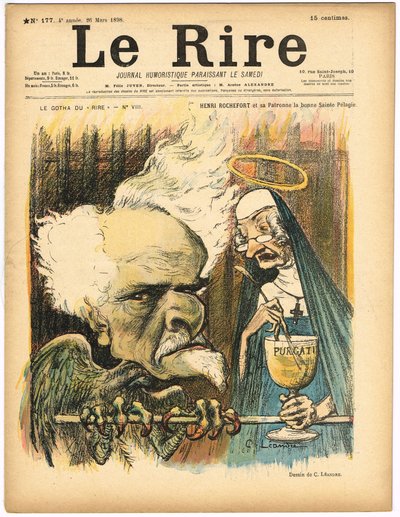 Titelblatt von "Le Lire", Nummer 177, Satirische in Farben von Charles Leandre