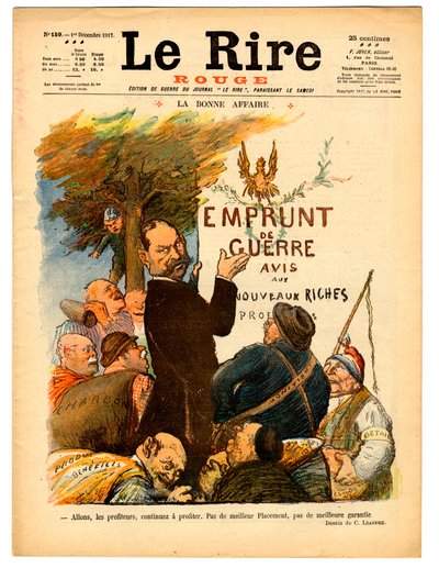 Cover von „Le Lire rouge“, Satire in Farben von Charles Leandre