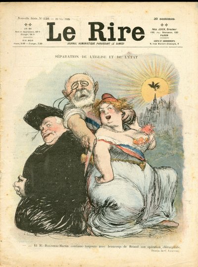 Titelblatt von „The Laughter“, Nummer 120, Satirique en Couleurs von Charles Leandre